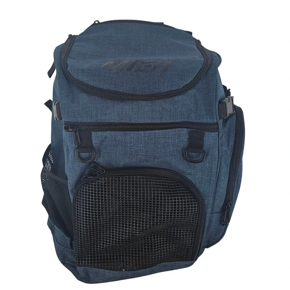 MIER Large Basket Ball  Backpack Laptop Compartment Heather Blue 40 L
